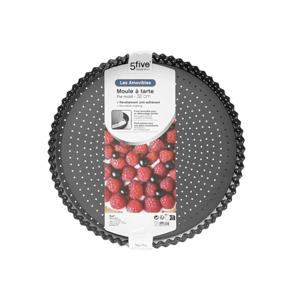 Alpha 55 Plat à tarte métal à fond amovible – Cuisson parfaite