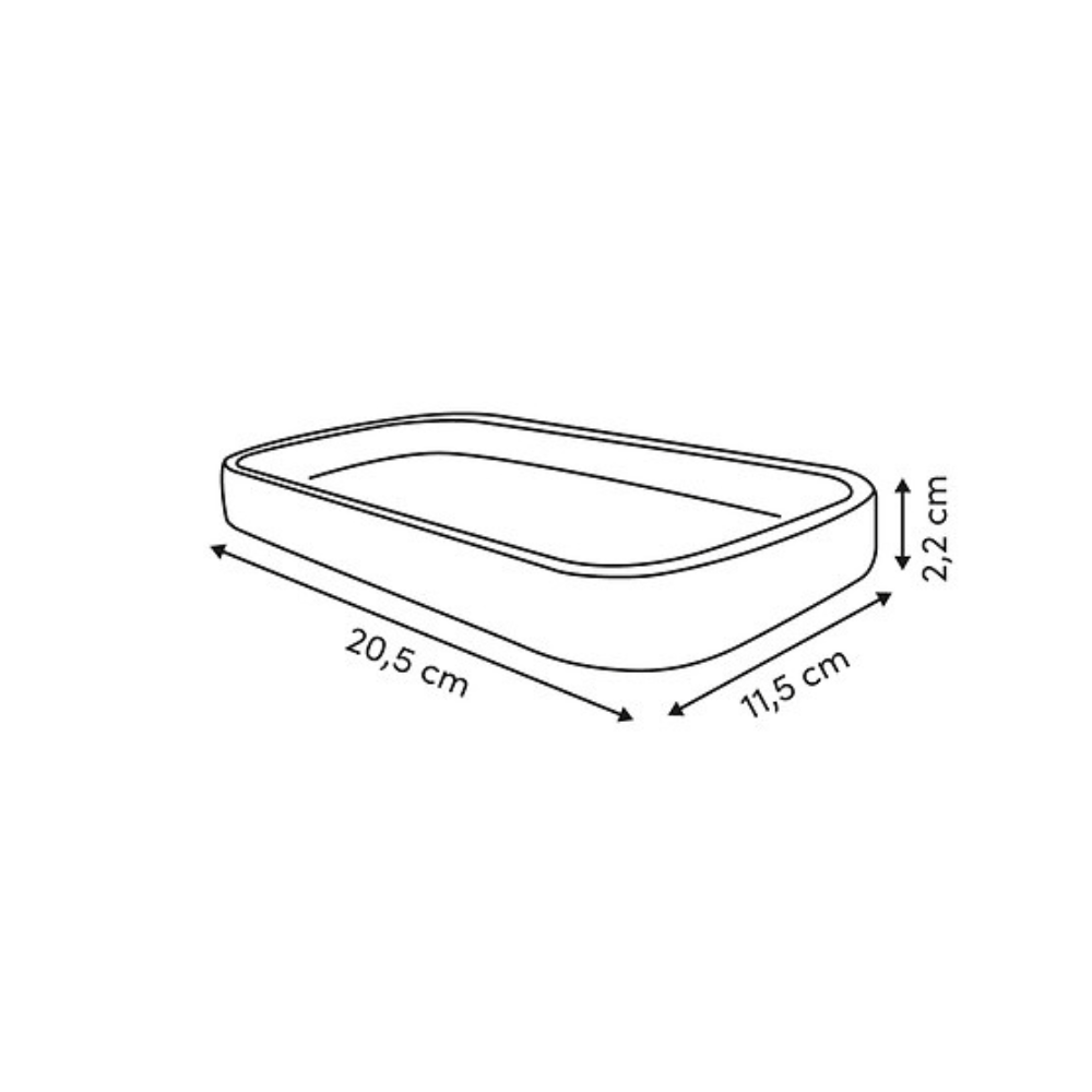 Alpha 55 Plateau salle de bain résine Cloudy blanc