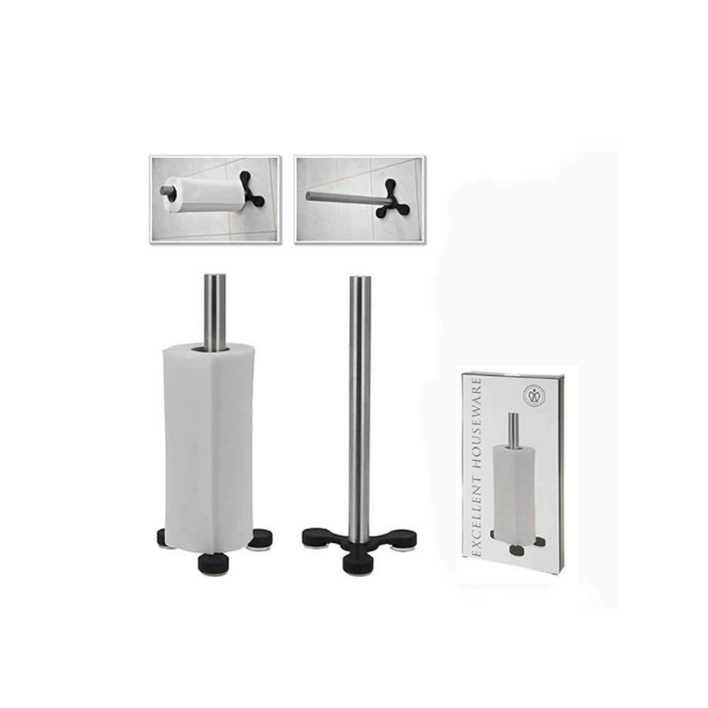 Alpha 55 Porte essuie-tout inox avec ventouses – Pratique & stable