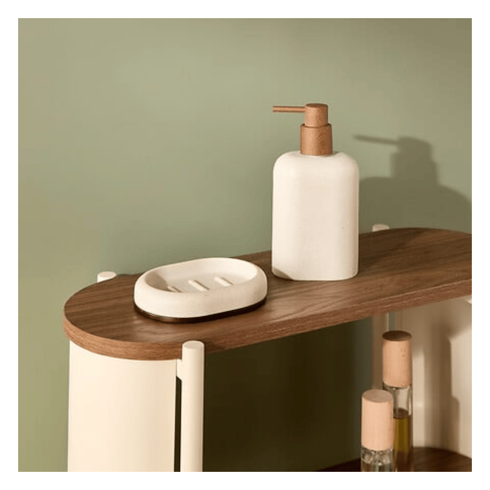 Alpha 55 Porte-Savon Argiléo 13 cm Résine Beige