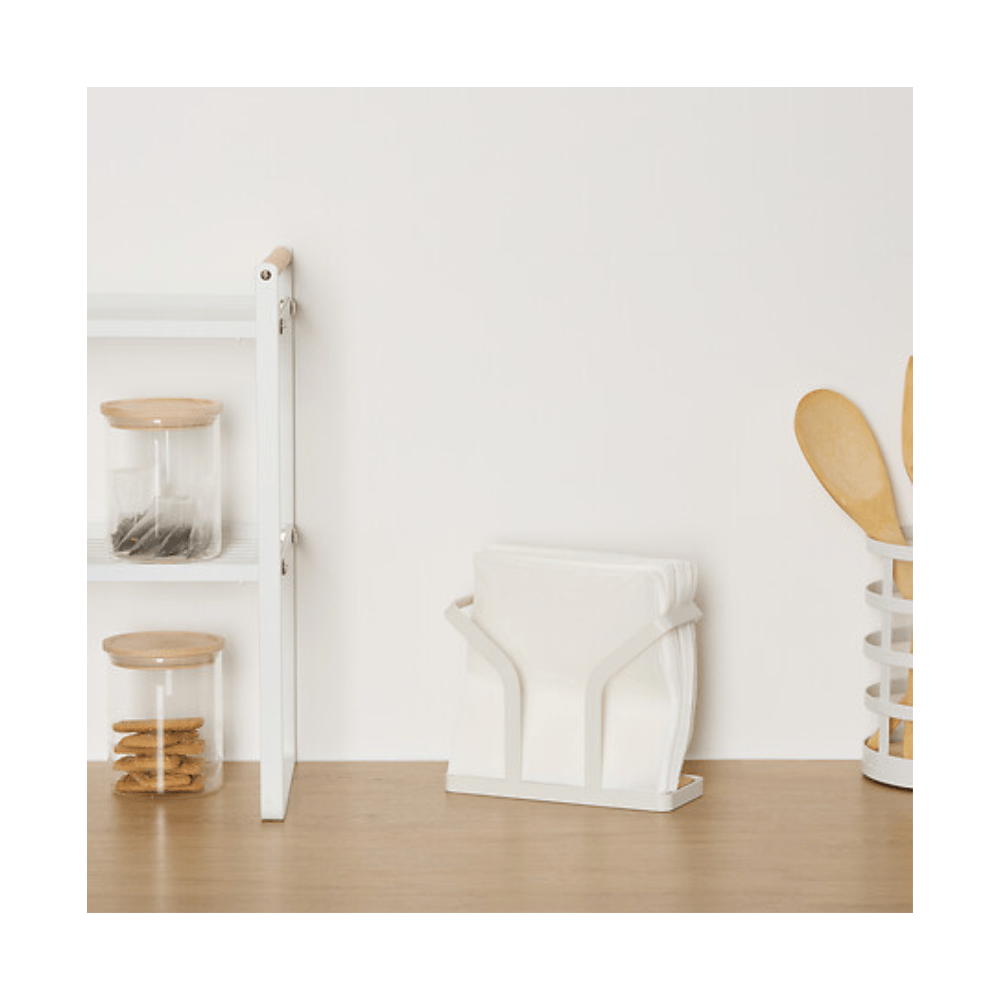 Alpha 55 Porte-serviettes Balm en métal blanc – Élégant