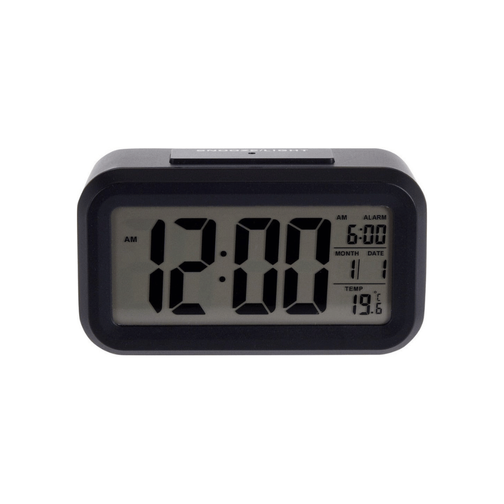 Alpha 55 Réveil digital touch en plastique