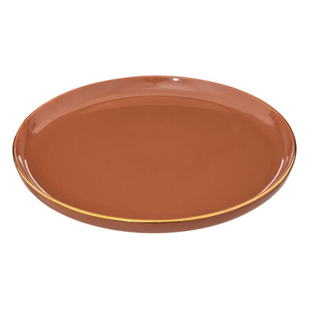 Alpha 55 Rose Assiette plate en céramique