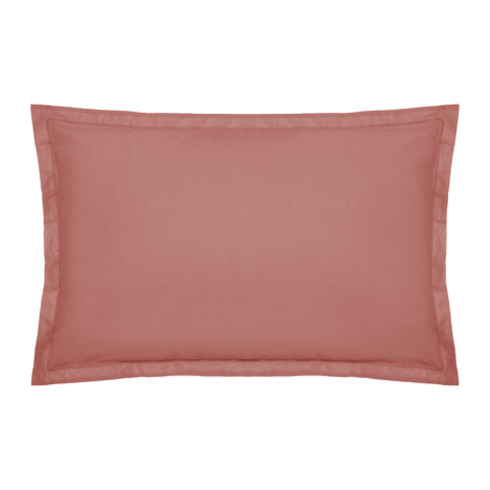 Alpha 55 Rose Blush Taie d’Oreiller en Coton Douce et Confortable
