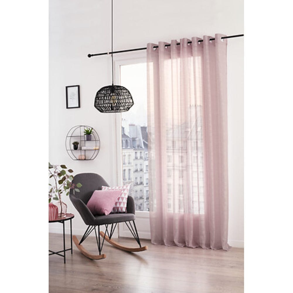 Alpha 55 Rose Clair Voilages à œillets