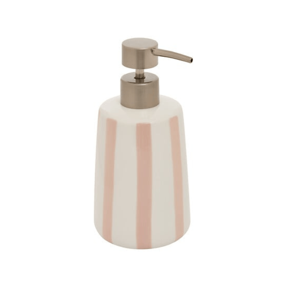 Alpha 55 Rose Distributeur savon en céramique élégant