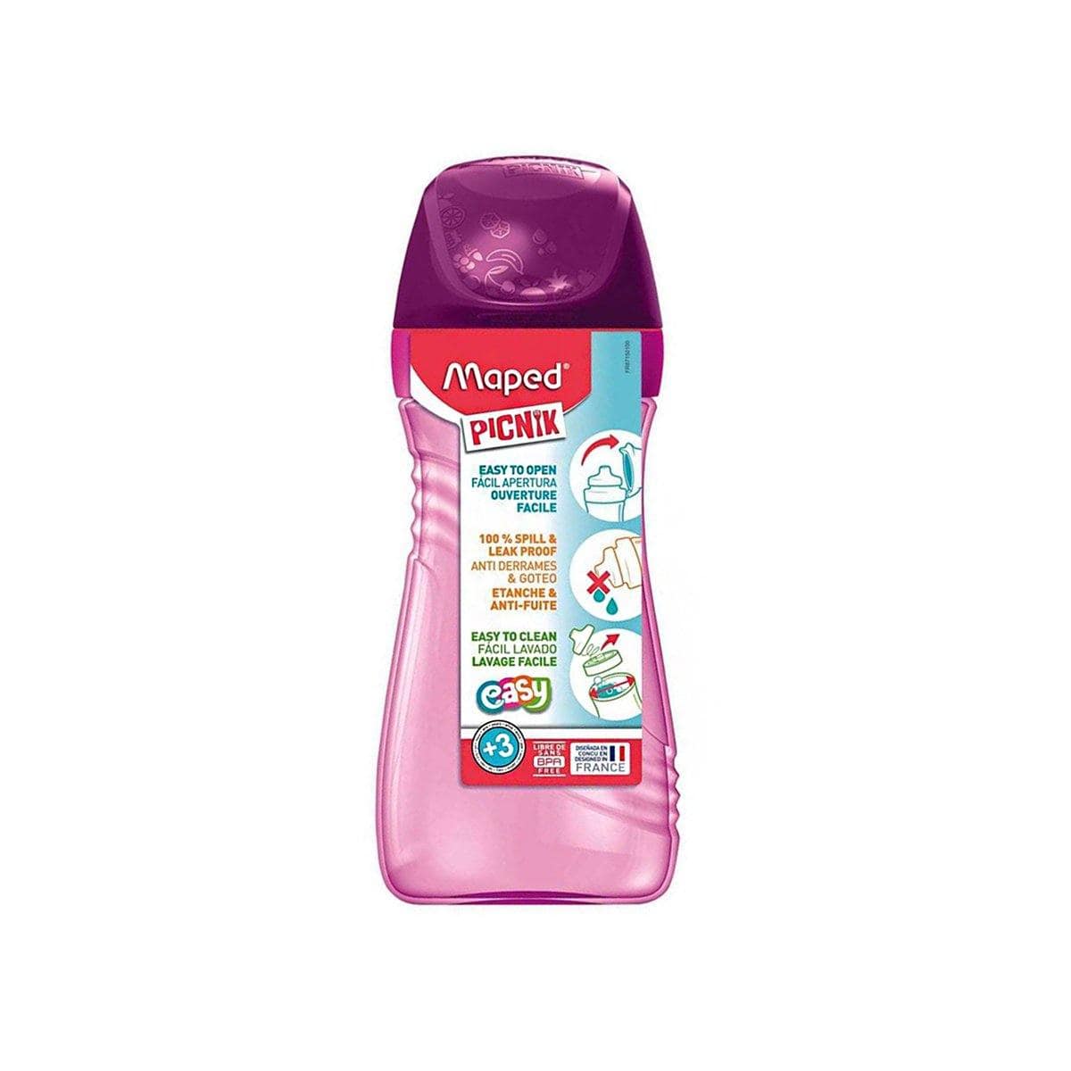 Alpha 55 Rose Gourde Picnik Origins 430ml de Maped, 4 coloris