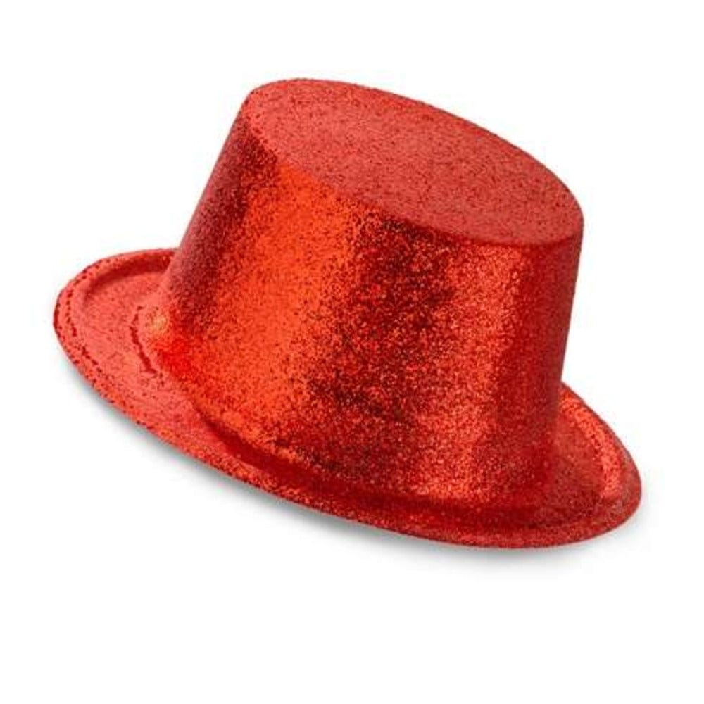 Alpha 55 Rouge Chapeau haut de forme pailleté