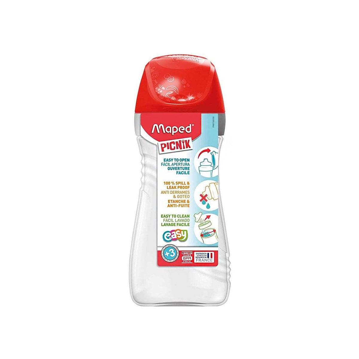 Alpha 55 Rouge Gourde Picnik Origins 430ml de Maped, 4 coloris