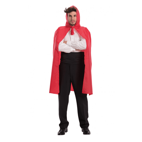 Alpha 55 Rouge Halloween déguisement cape avec capuche 100 cm