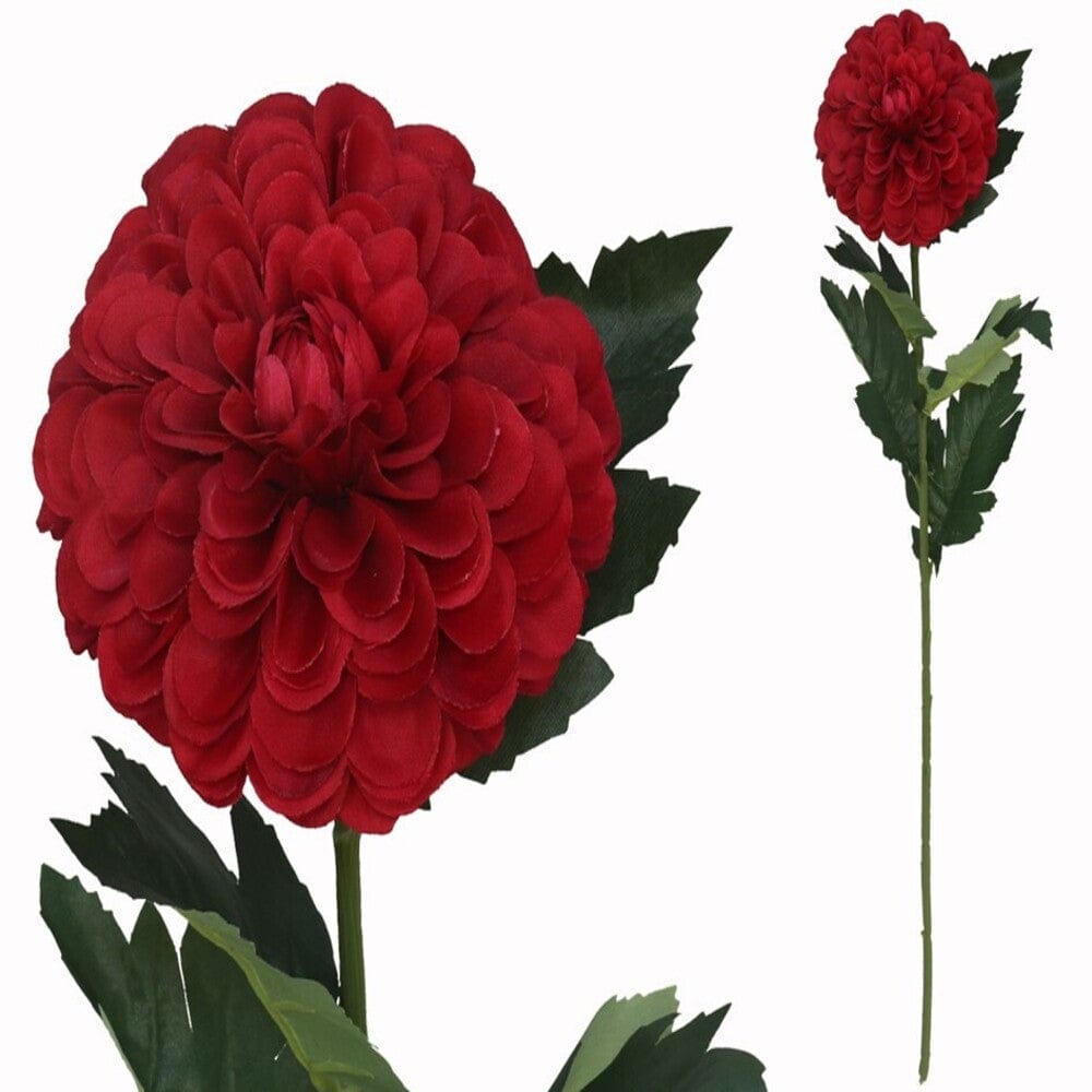 Alpha 55 Rouge Tige de dahlia artificielle