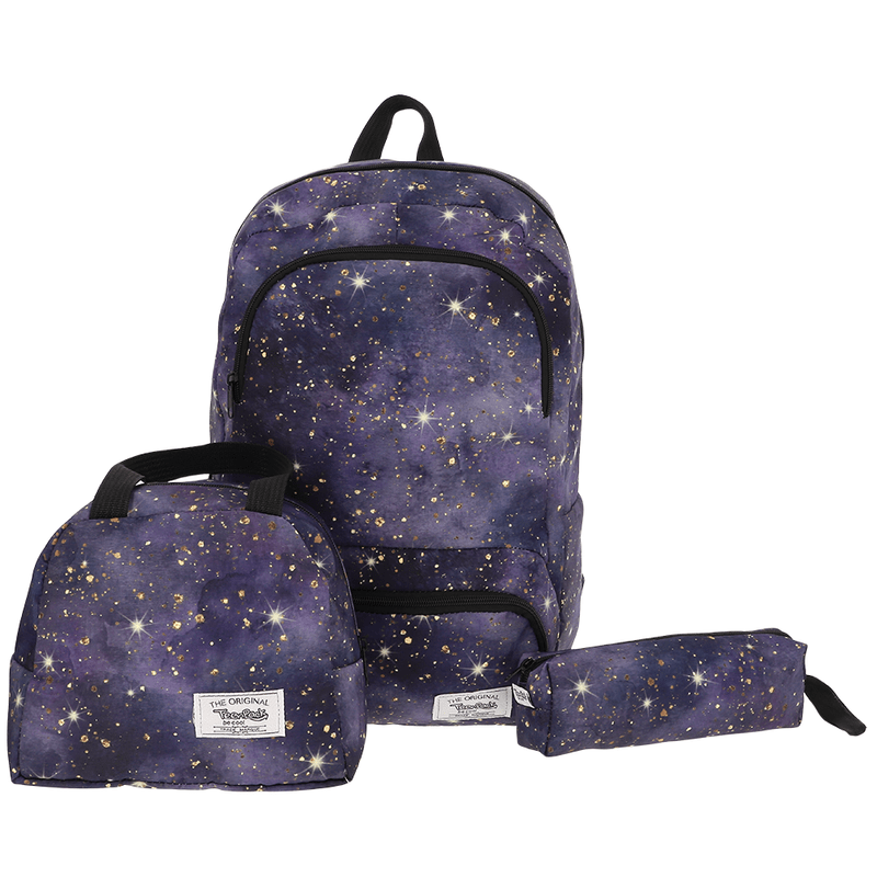 Alpha 55 Sac à dos Teenpack Trio Sad +Sg +Tse Imprimé Galaxie