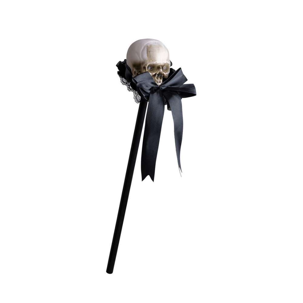 Alpha 55 Sceptre Crâne avec Ruban 54 cm Accessoire Halloween