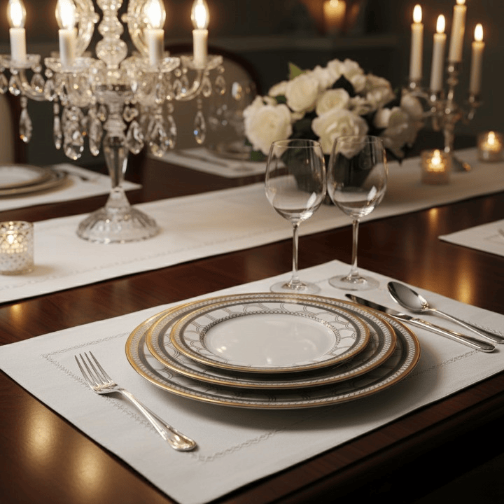 Alpha 55 Service en Porcelaine 36 Pièces Magic Home – Finition Cuivre