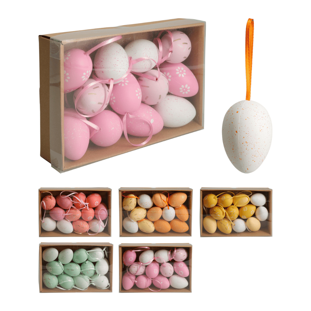 Alpha 55 Set de 12 œufs suspendus – Décoration Pâques