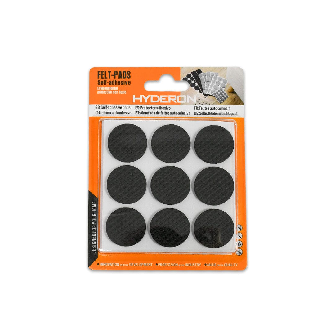 Alpha 55 Set de 18 protections pied de chaise feutre noir