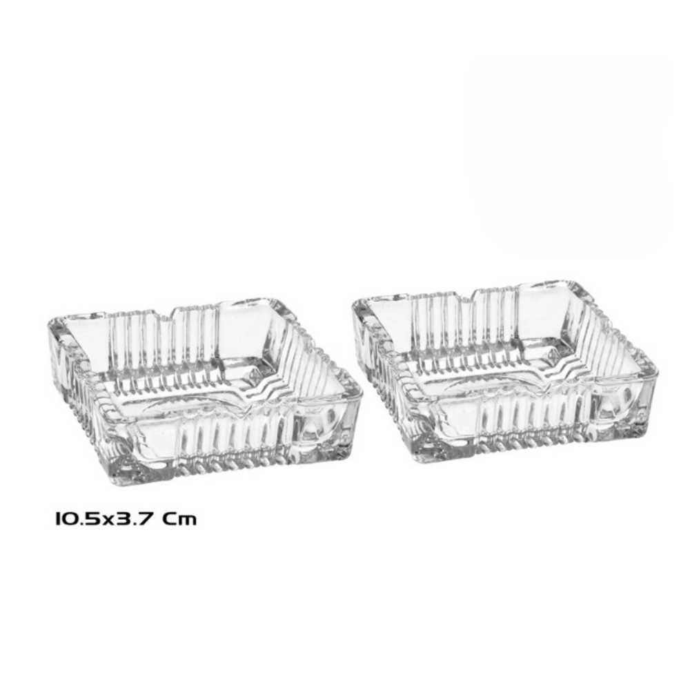Alpha 55 Set de 2 cendriers en verre – Résistants