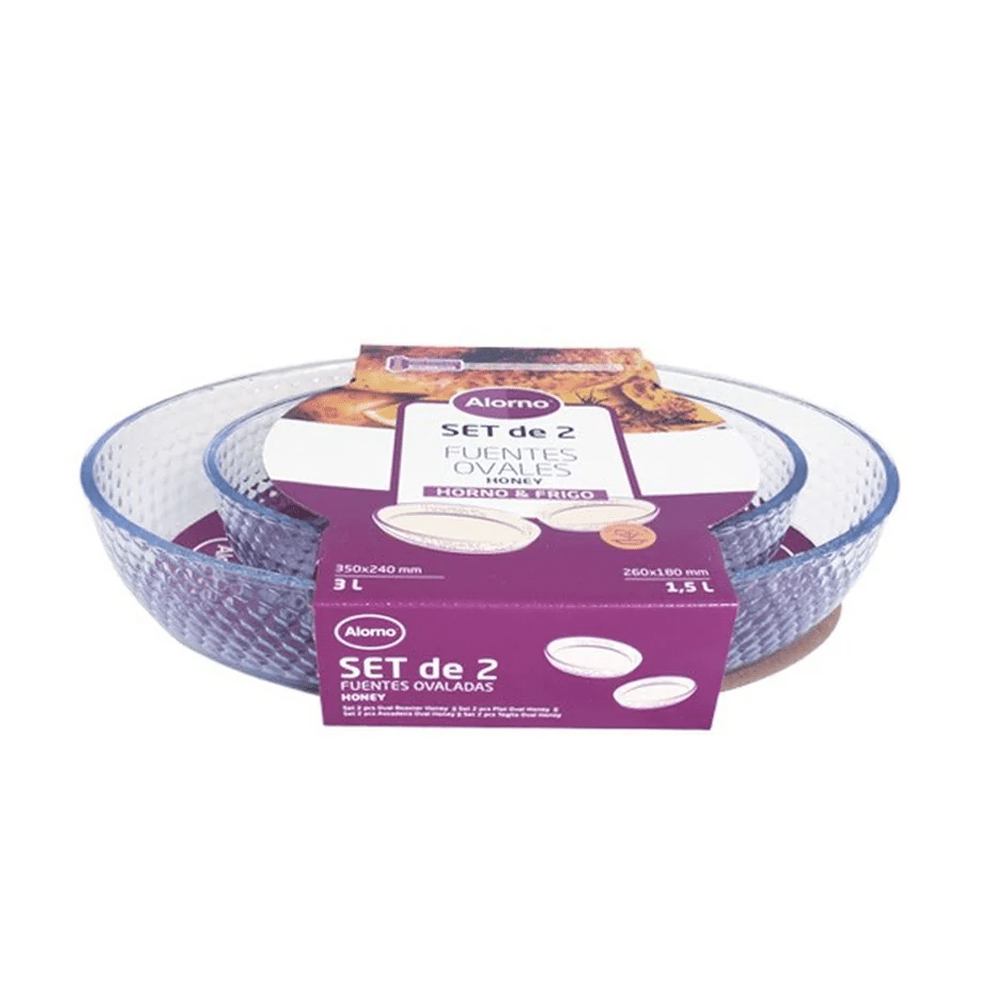 Alpha 55 Set de 2 Plats à Four Ovale ALORNO