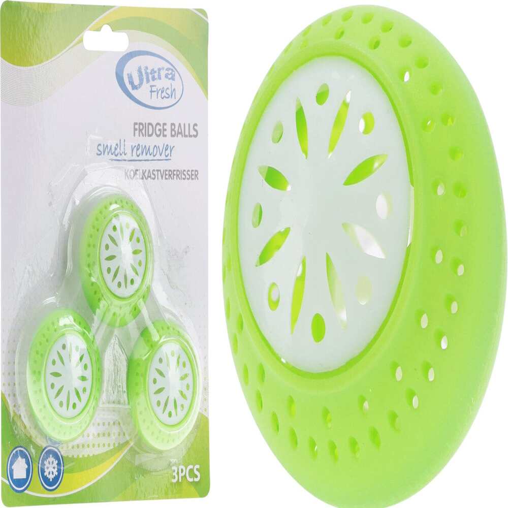 Alpha 55 Set de 3 boules anti-odeurs pour frigo