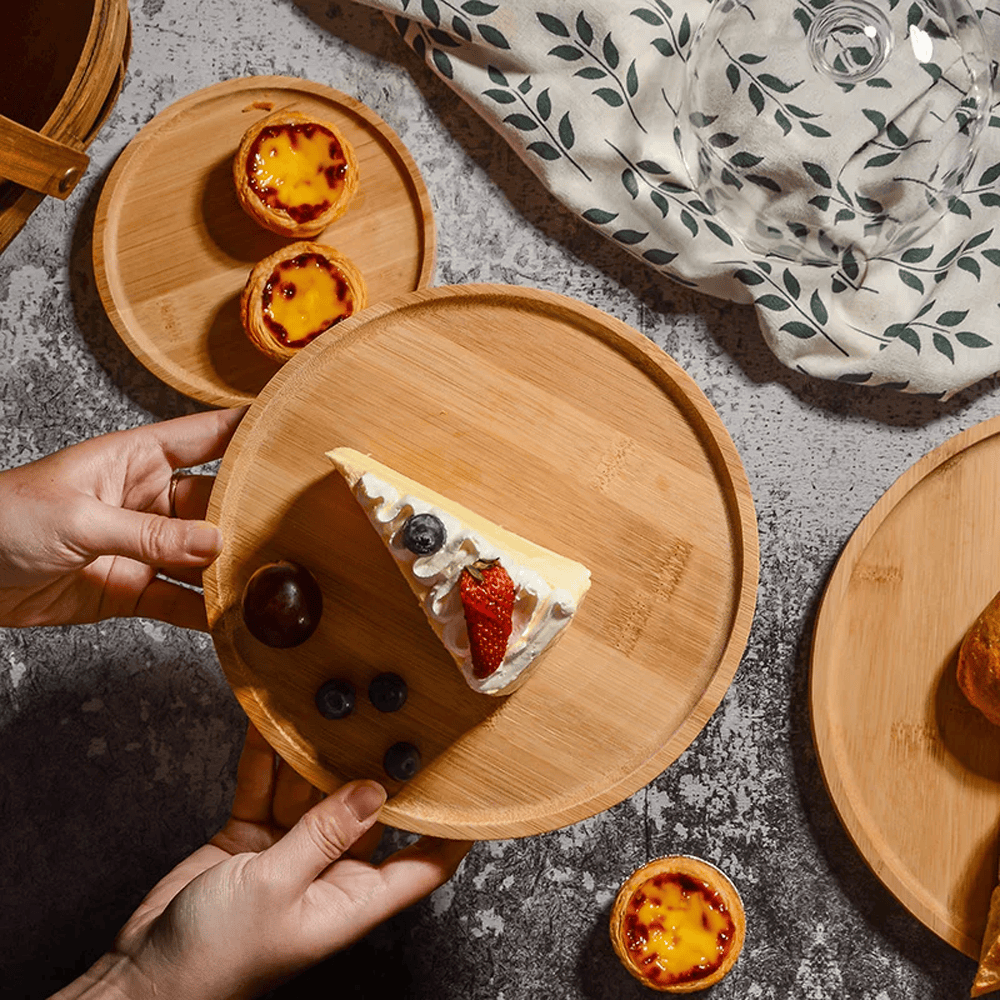Alpha 55 Set de 3 Plats en Bambou