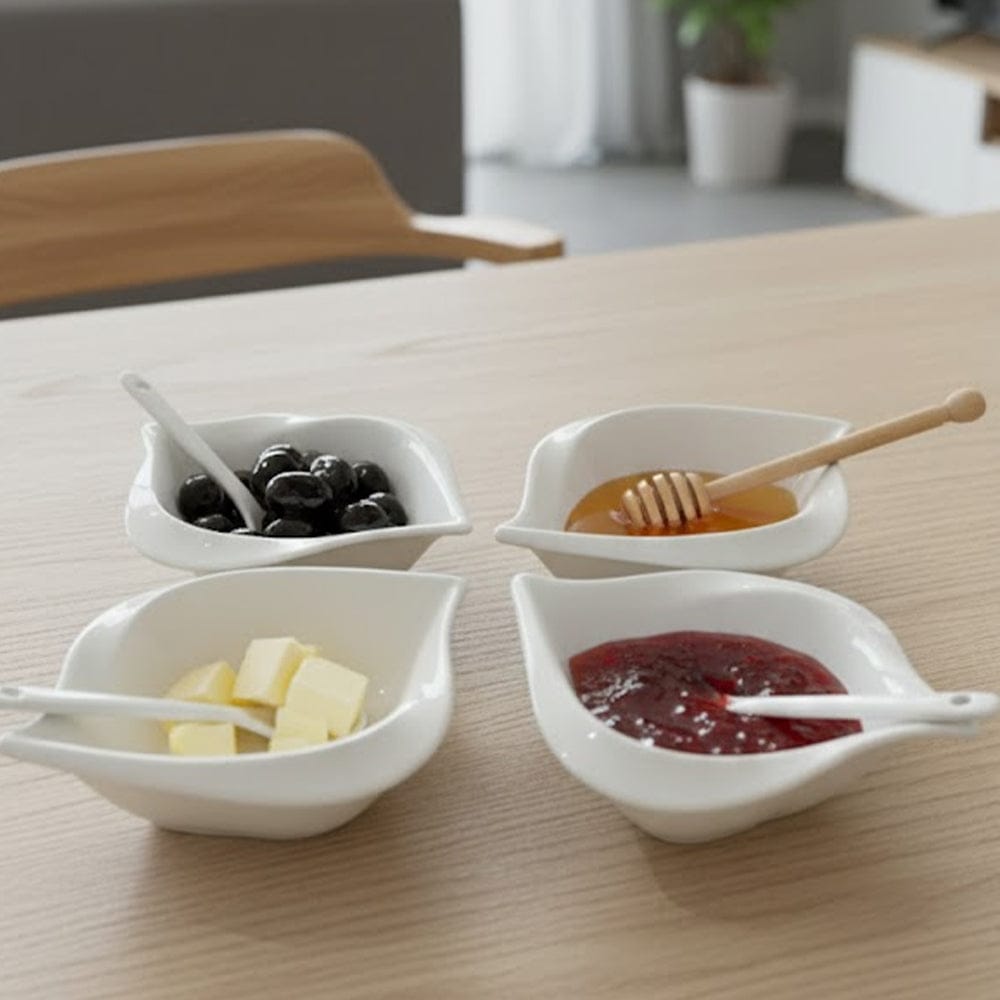 Alpha 55 Set de 4 Coupelles avec 4 Cuillères Yamasin – Design Chic