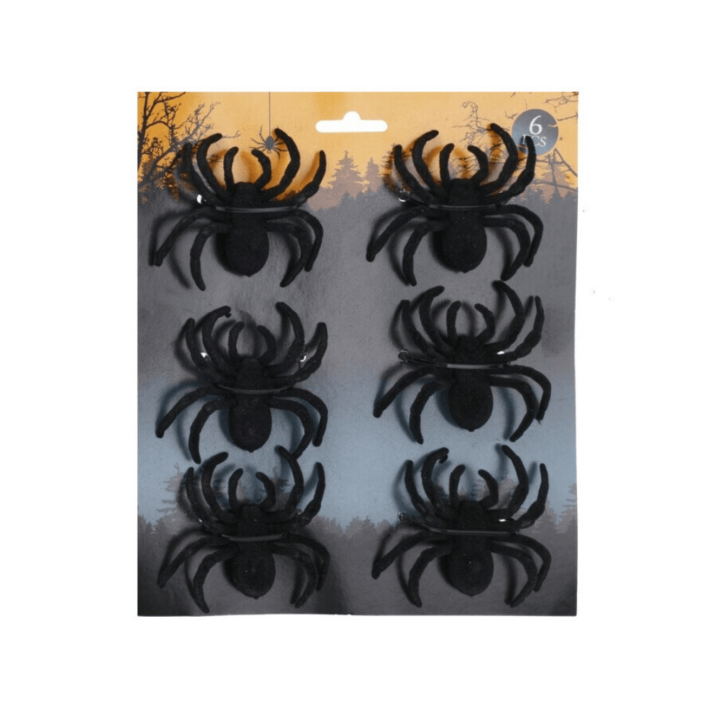 Alpha 55 Set de 9 Araignées 7,5 cm – Décoration Halloween