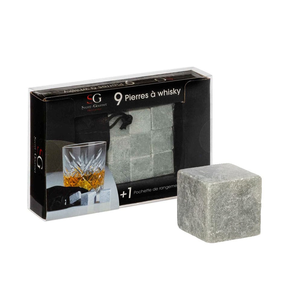 Alpha 55 Set de 9 pierres à whisky – Rafraîchissement sans dilution