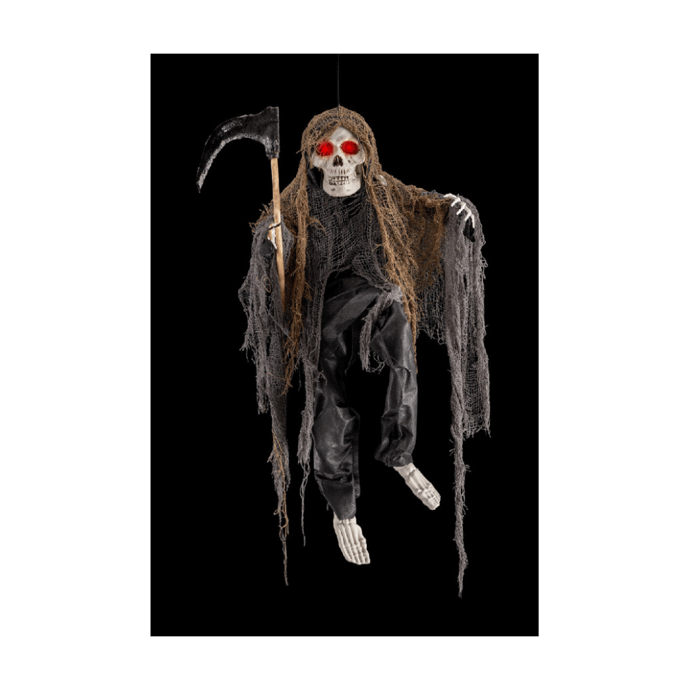 Alpha 55 Squelette avec faux à suspendre – Décor Halloween