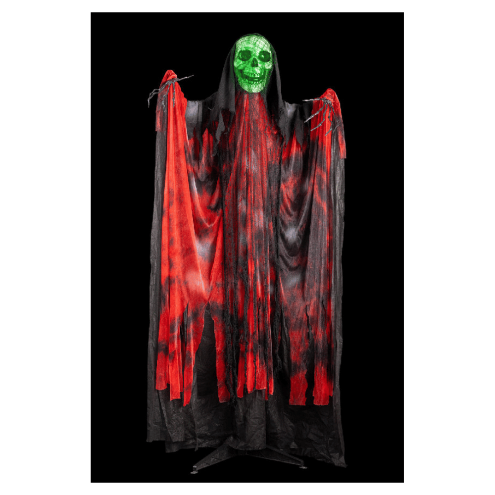 Alpha 55 Squelette sur piédestal déco Halloween