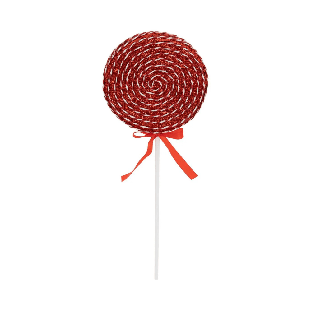 Alpha 55 Sucette Décorative Rouge en Polystyrène – Noël