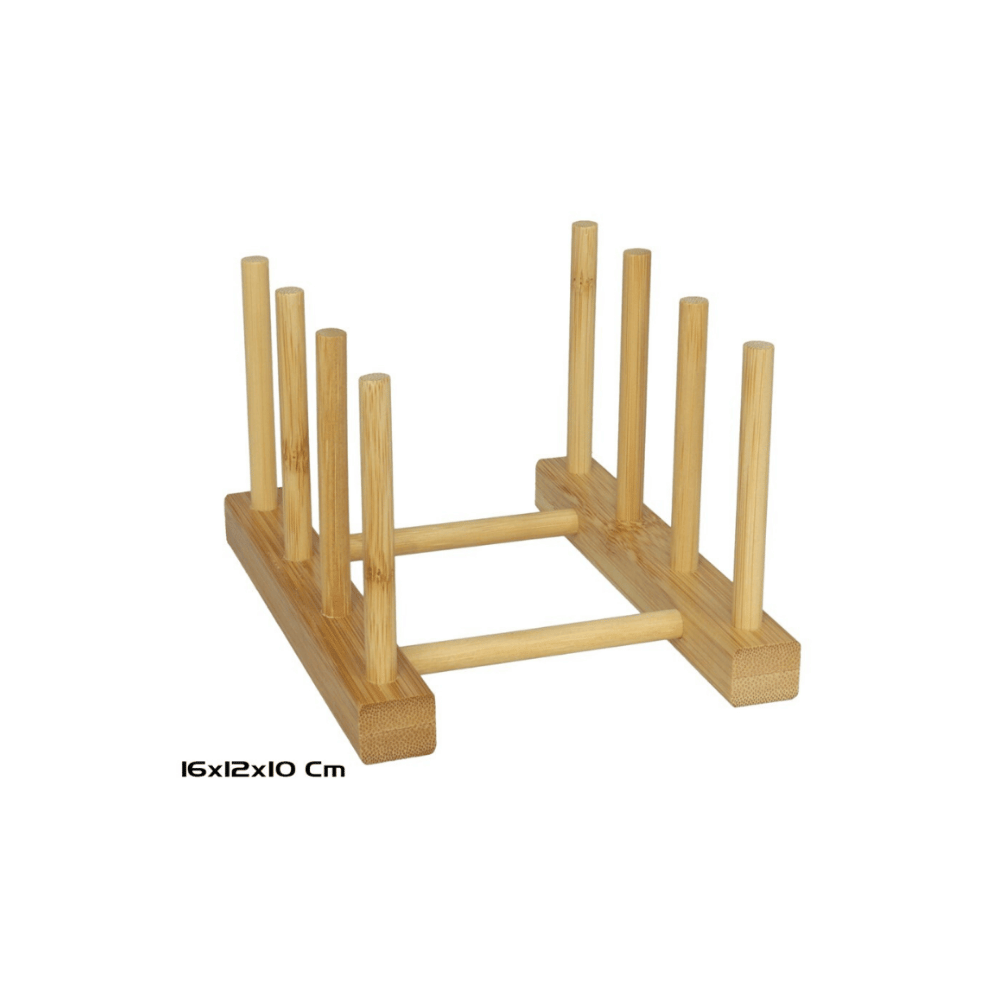 Alpha 55 Support d’assiettes en bambou