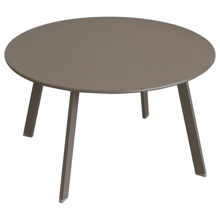 Alpha 55 Table d'appoint de jardin ronde Hespéride Ø 70 cm – marron tonka