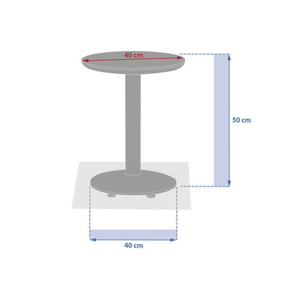 Alpha 55 Table d’appoint Soletia graphite design