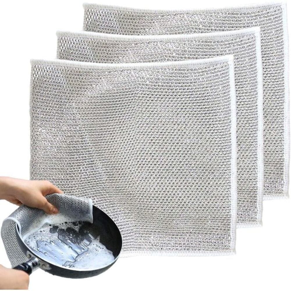 Alpha 55 Torchon abrasif en fil métal – Nettoyage efficace