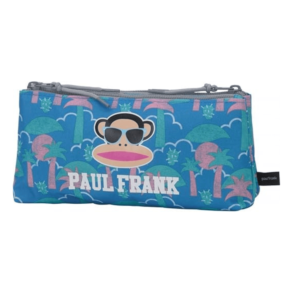 Alpha 55 Trousse Double Paul Frank Bleu Ciel