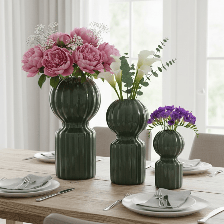 Alpha 55 Vase en céramique forme cactus moderne décoratif