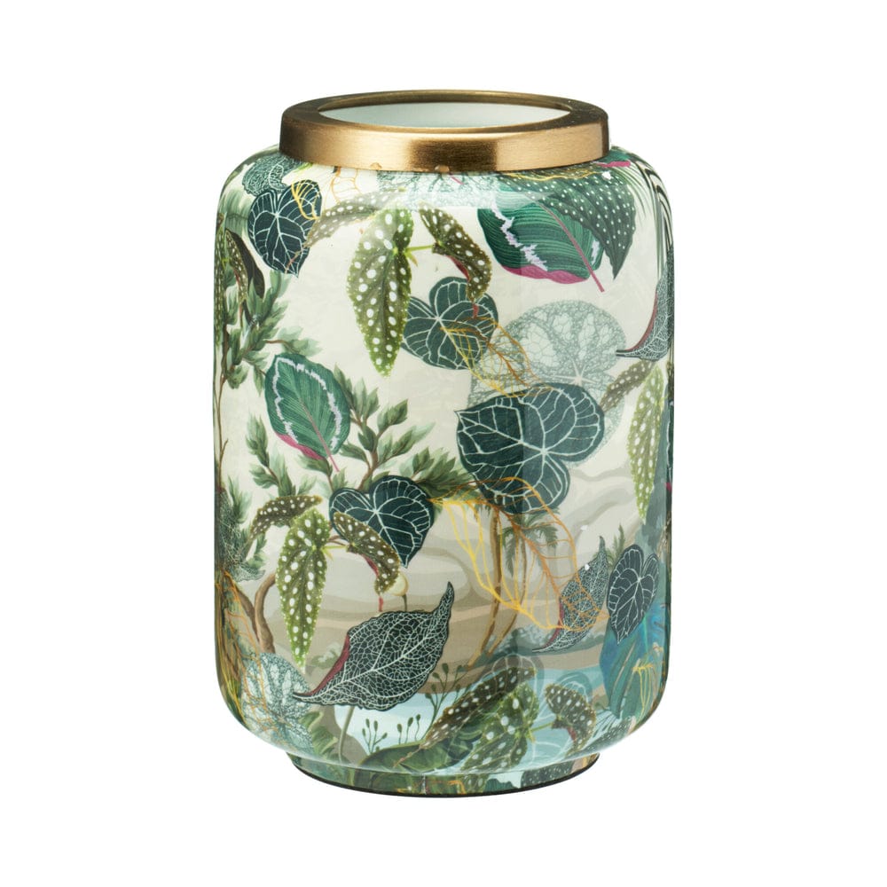 Alpha 55 Vase en métal fleurs vert décoratif