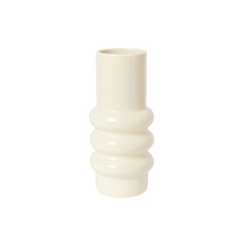 Alpha 55 Vase en Verre Bulle Jaune – Moderne & Lumineux