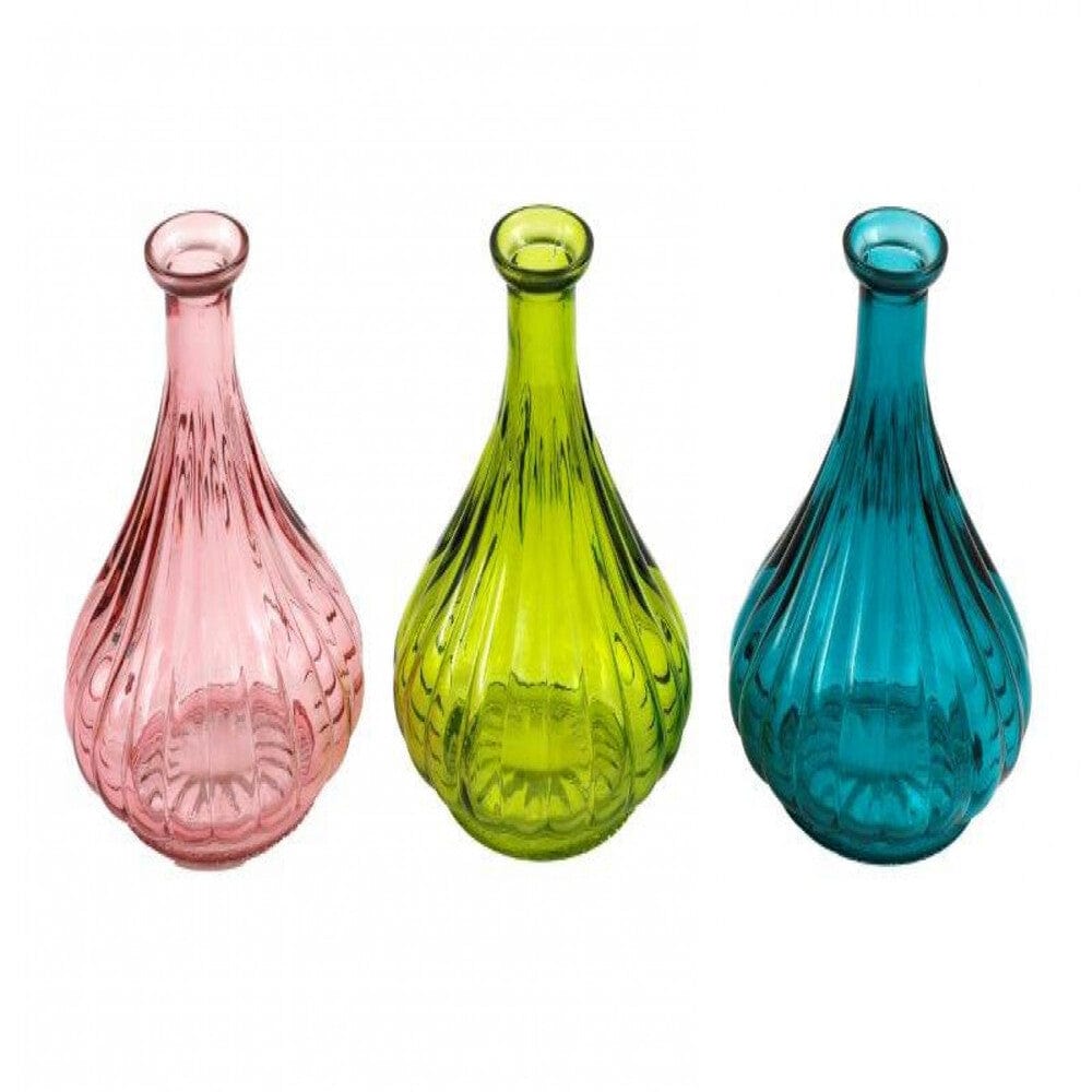 Alpha 55 Vase en verre côtelé "Posy"