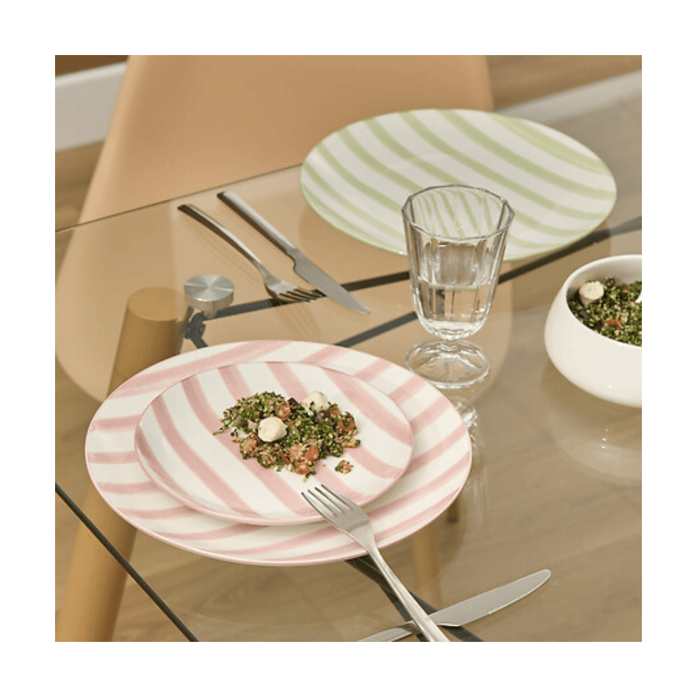 Alpha 55 Vert Assiette plate Charlie élégante et moderne