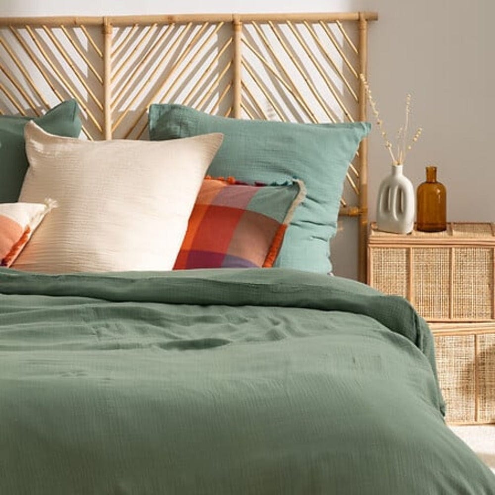 Alpha 55 Vert Parure de lit en coton double gaze