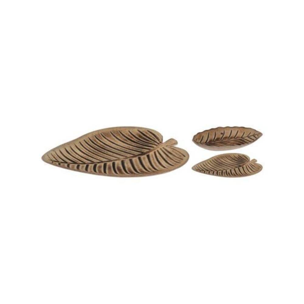 Alpha 55 Vide-poche en bois en forme de feuille
