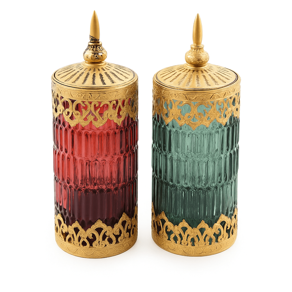 Alpha 55 Vide-poche en verre avec couvercle