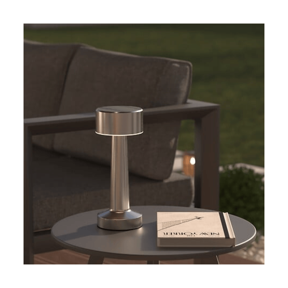 alpha55 Argent Lampe extérieure Halto métal résistante design