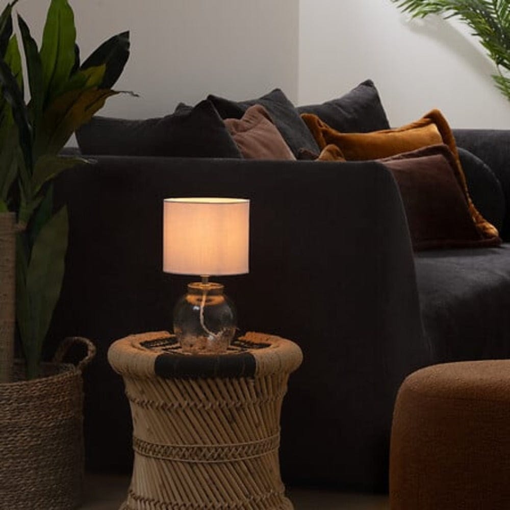 alpha55 Blanc Lampe à poser en verre