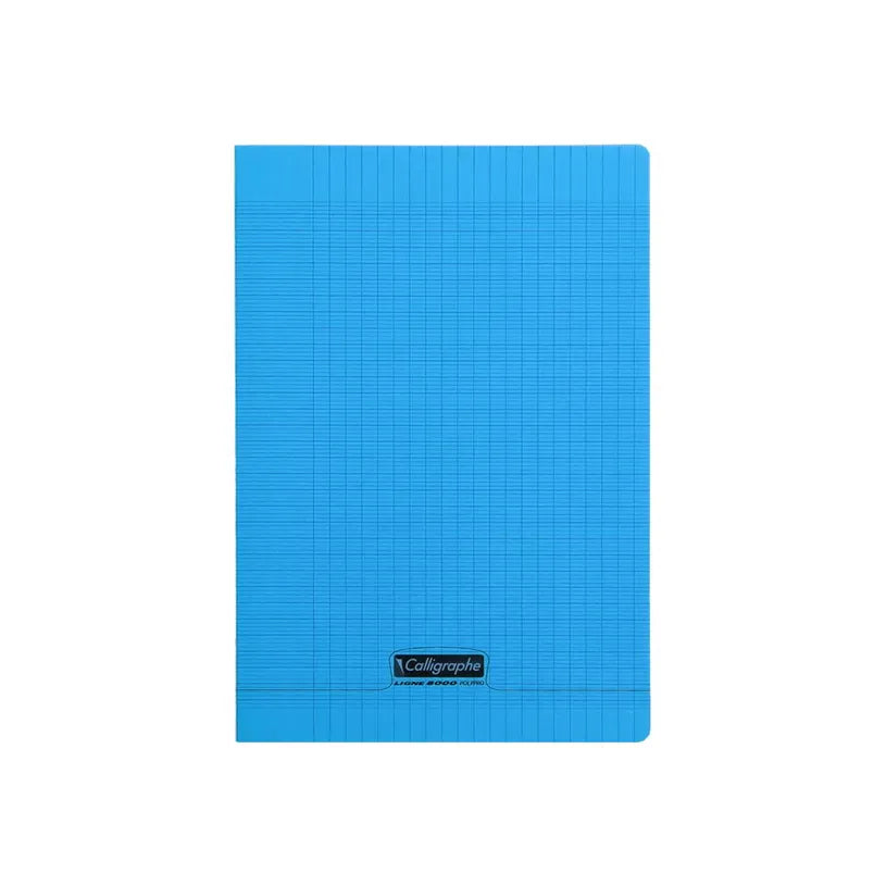 Alpha55 Cahier Polypro Calligraphe 8000 A4 96P Séyès Bleu