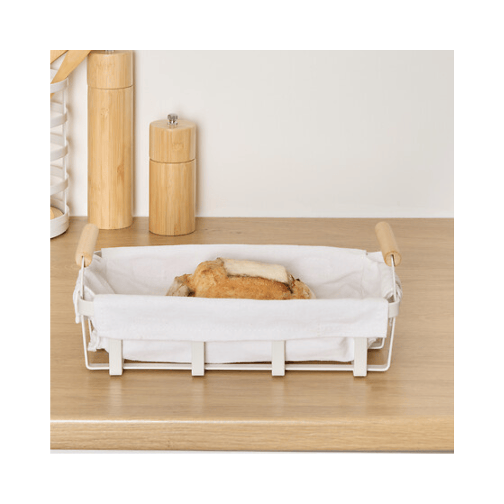 Alpha55 Corbeille à pain métal Balm blanc – Élégante