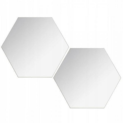 Alpha55 DECORATION,DECORATION MURALE,MIROIR Hexagonal 2 miroirs adhésifs