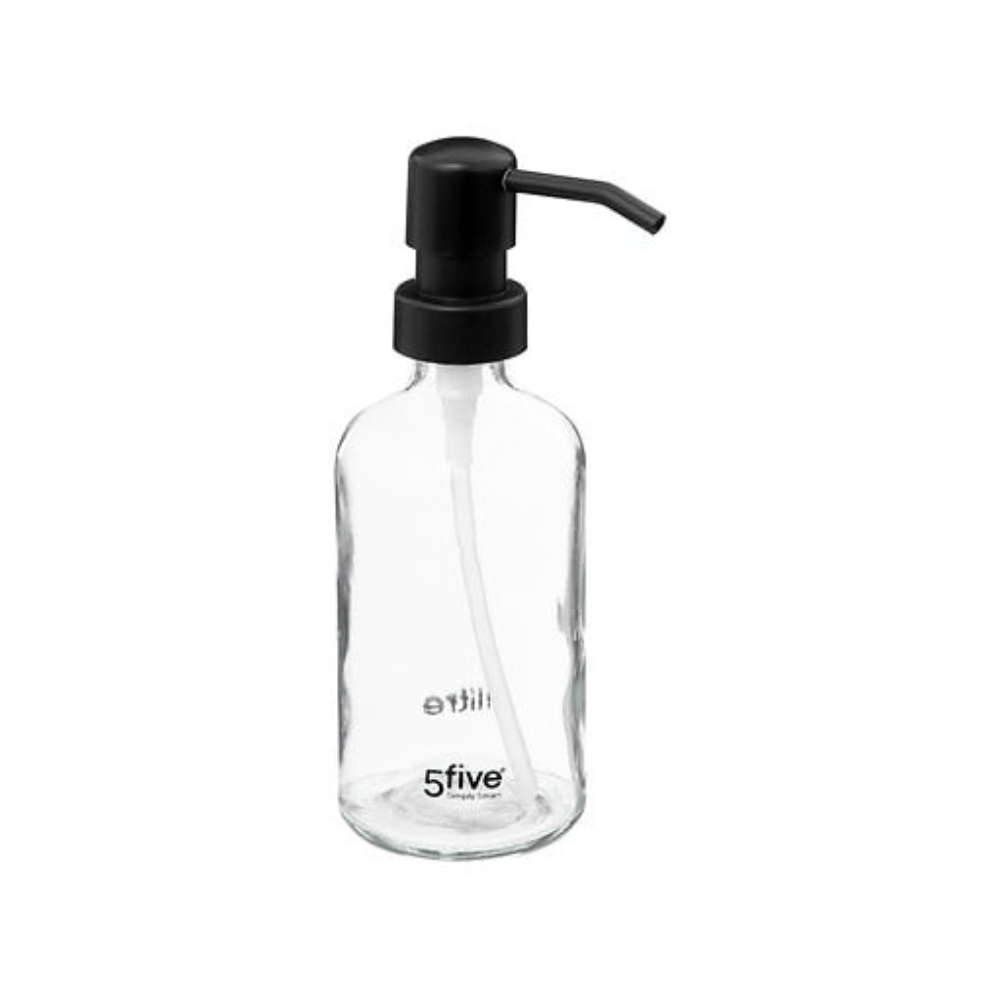 Alpha55 Distributeur savon 250ml en verre transparent