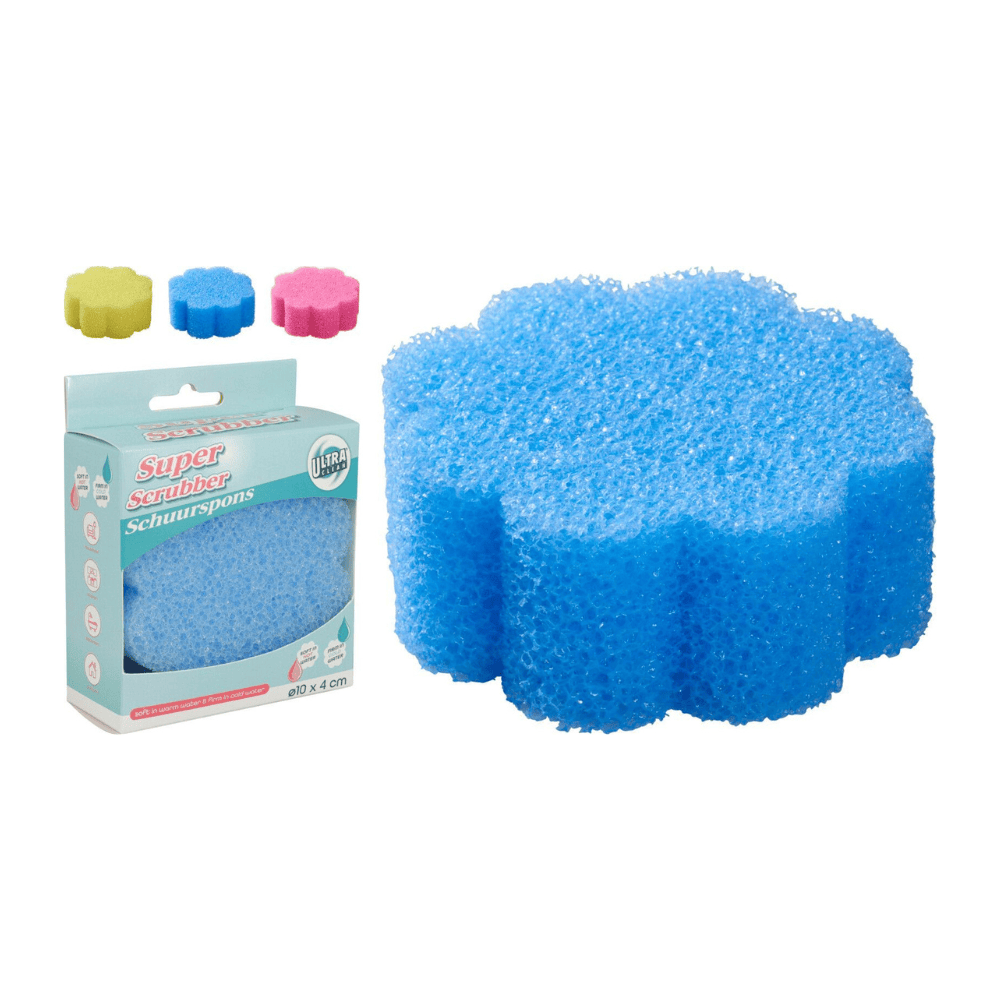 Alpha55 Éponge à Récurer Motif Floral - Nettoyage Efficace